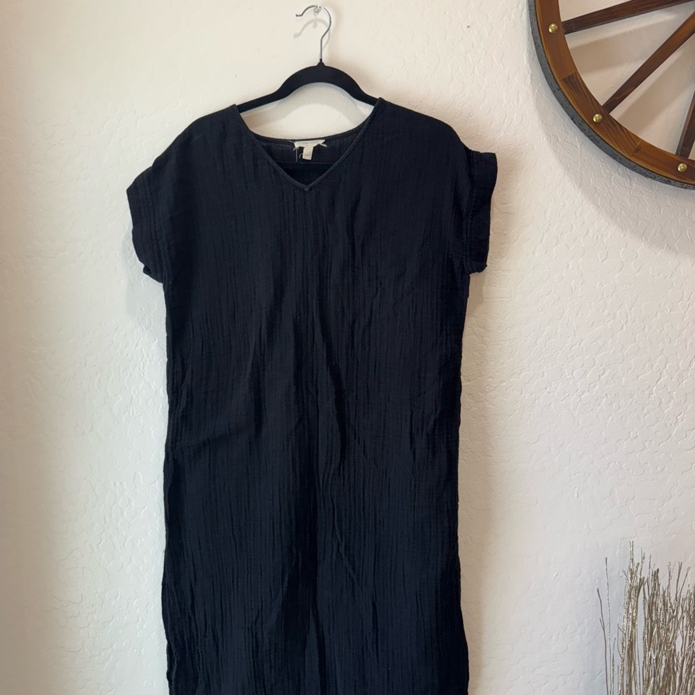 Petite Eileen Fisher Black Dress